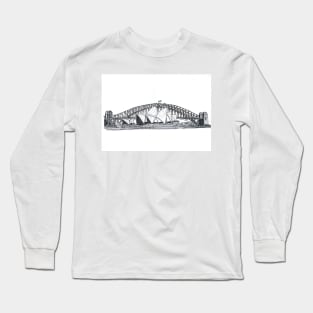 Sydney Harbour Bridge and Opera House Long Sleeve T-Shirt